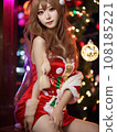 Christmas illustration Santa costume cosplay beauty Xmas 108185221