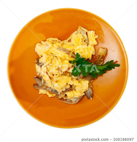 Mushroom with eggs Mushroom with eggs 108186097