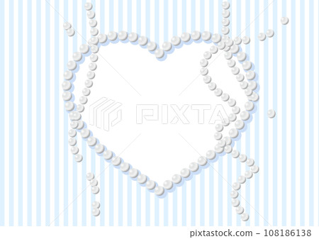pearl heart-shaped frame pearl heart-shaped frame 108186138