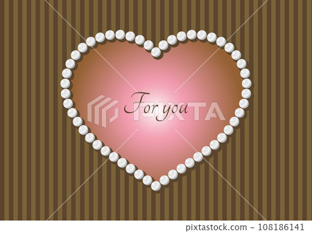 珍珠心形相框 108186141