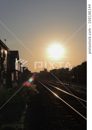 日落鐵路軌道 108186144
