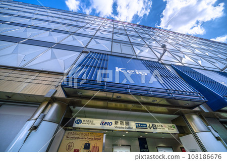 Tokyo cityscape in Japan October. View of Shinjuku Station (entrance/exit) etc. = 24th 108186676