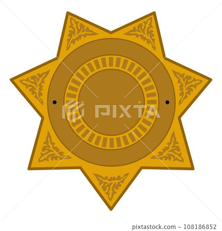 Vector illustration of Security Police badge sheriff badge Vector illustration of Security Police badge sheriff badge 108186852