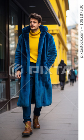 Street style clothing - fashionable person after fashion show on the street Street style clothing - fashionable person after fashion show on the street 108187830
