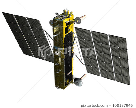 GLONASS-K2 satellite isolated on transparency background GLONASS-K2 satellite isolated on transparency background 108187946