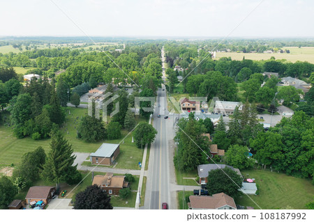 Aerial of Mount Pleasant, Ontario, Canada 108187992