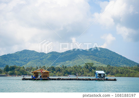 Raft in the middle of the water Raft in the middle of the water 108188197