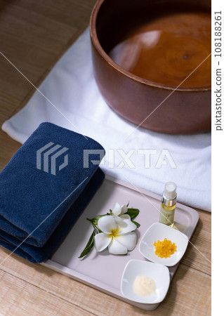 foot massage relaxing time at spa foot massage relaxing time at spa 108188261