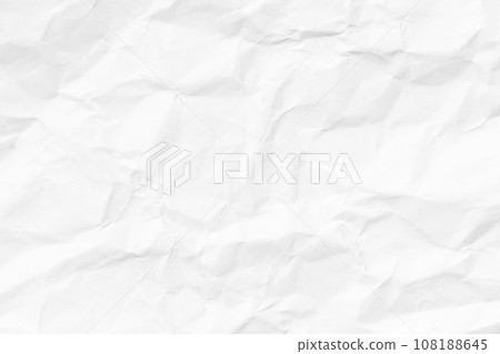 Grunge wrinkled white color paper textured background with copy space 108188645
