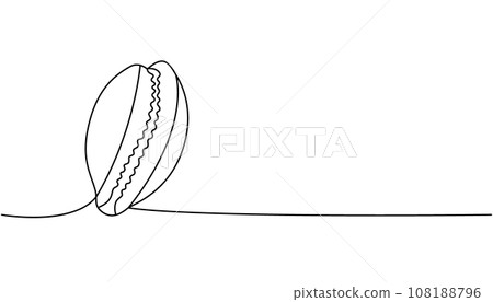 Underwater shell one line continuous drawing. Tropical underwater shell continuous one line illustration. Vector minimalist linear illustration. Underwater shell one line continuous drawing. Tropical underwater shell continuous one line illustration. Vector minimalist linear illustration. 108188796