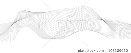 Abstract digital wave of particles. Technology background. Vector illustration 108189010
