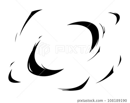 Simple slash effect silhouette - Stock Illustration [108189190] - PIXTA