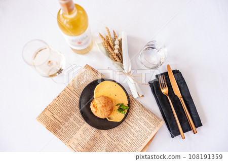 Bow de queujo cheese bun with truffle paste and cheddar cheese Bow de queujo cheese bun with truffle paste and cheddar cheese 108191359