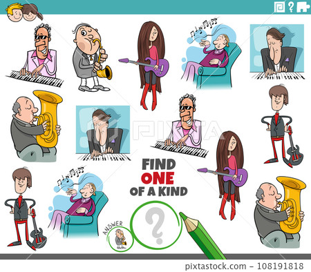 one of a kind game with funny cartoon musicians characters 108191818
