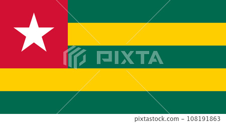Togo National Flag 108191863