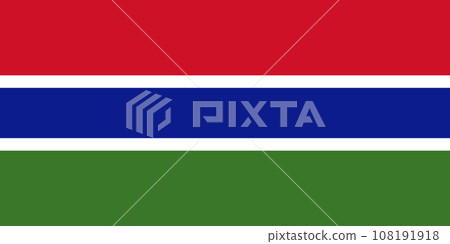 Gambia National Flag 108191918