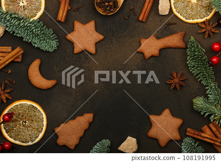 Making gingerbread Christmas cookies Making gingerbread Christmas cookies 108191995