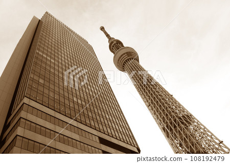 Tokyo Skytree and buildings 108192479