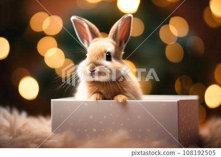 bunny, rabbit, christmas 108192505