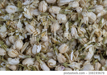 dried jasmine flowers and buds for adding to tea dried jasmine flowers and buds for adding to tea 108193678