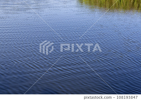 a wide river in sunny weather in early autumn 108193847