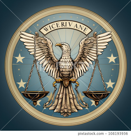 Logo with an eagle 108193936