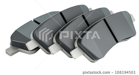 Set of Brake Pads, 3D rendering 108194501