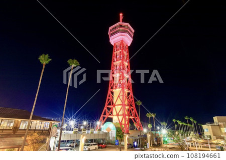 Night view of Hakata Port Tower, Hakata Ward, Fukuoka City 108194661