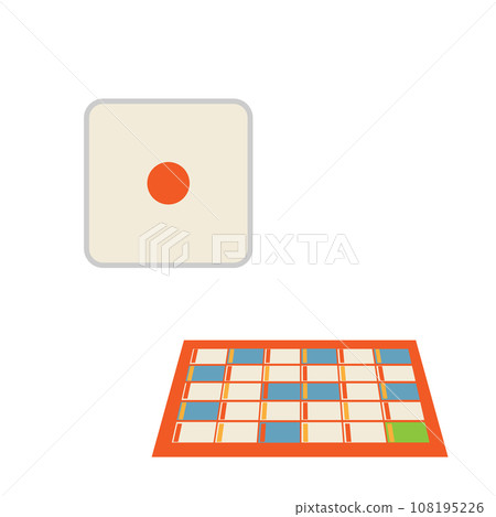 Japanese game Sugoroku illustration material Japanese game Sugoroku illustration material 108195226