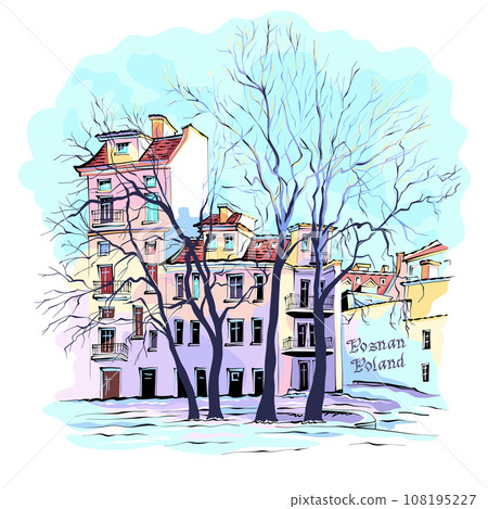 Winter houses in Poznan, Poland 108195227