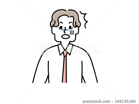 Illustration of a shocked businessman 108195260