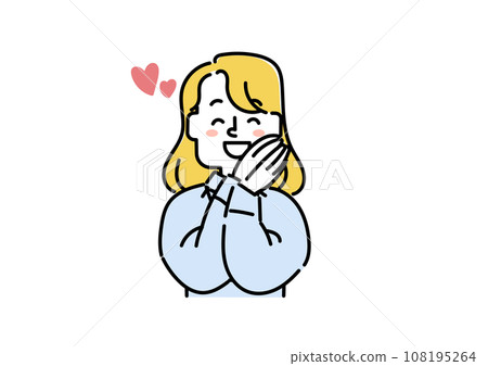 一個非常幸福的女人(女商人)的插圖 一個非常幸福的女人(女商人)的插圖 108195264