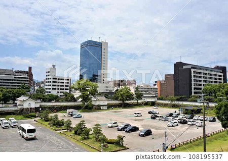 Honmaru ruins from Funai Castle castle tower ruins Honmaru ruins from Funai Castle castle tower ruins 108195537