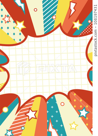 Background illustration_concentrated line_colorful 108197431