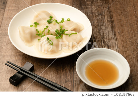 boiled gyoza boiled gyoza 108197662