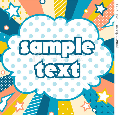 Background illustration_concentrated line_colorful Background illustration_concentrated line_colorful 108197854