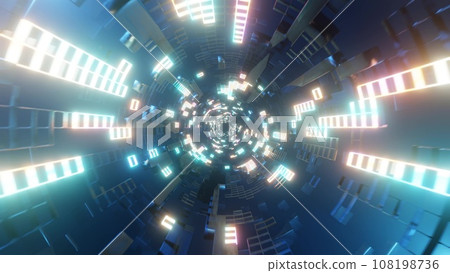 Tunnel run Infinite Tunnel Loop Motion 108198736