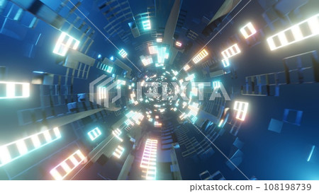 Tunnel run Infinite Tunnel Loop Motion Tunnel run Infinite Tunnel Loop Motion 108198739