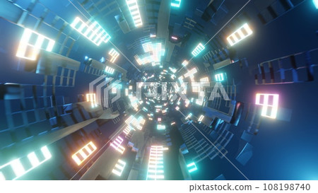 Tunnel run Infinite Tunnel Loop Motion 108198740