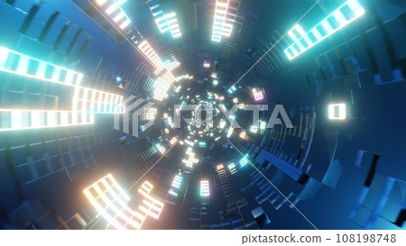 Tunnel run Infinite Tunnel Loop Motion 108198748