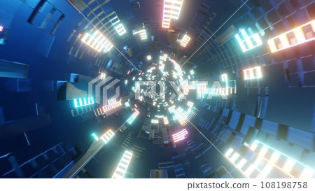 Tunnel run Infinite Tunnel Loop Motion Tunnel run Infinite Tunnel Loop Motion 108198758