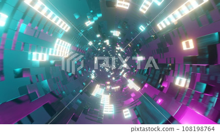 Tunnel run Infinite Tunnel Loop Motion 108198764