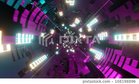 多彩美麗的網路空間隧道 多彩美麗的網路空間 108198896