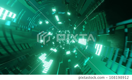 Colorful and beautiful cyber space tunnel Colorful and beautiful cyber s Colorful and beautiful cyber space tunnel Colorful and beautiful cyber s 108198912