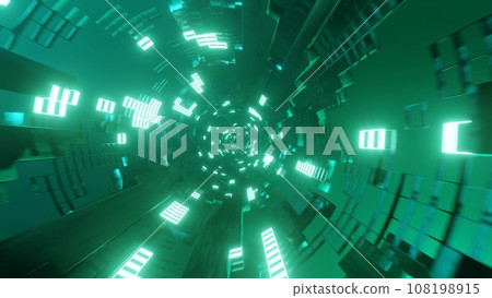Colorful and beautiful cyber space tunnel Colorful and beautiful cyber s Colorful and beautiful cyber space tunnel Colorful and beautiful cyber s 108198915