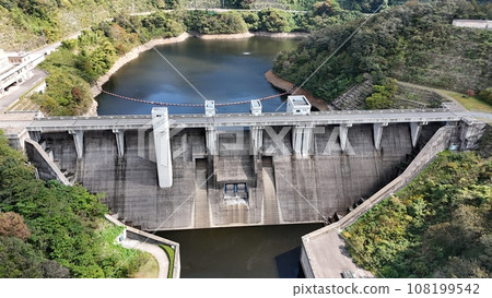 Haizuka dam aerial view Haizuka dam aerial view 108199542