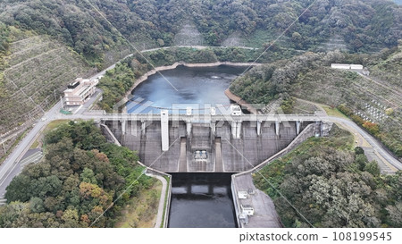 Haizuka dam aerial view 108199545
