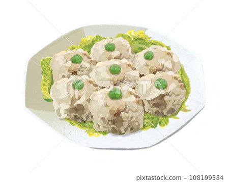 肉燒賣（青豌豆）配生菜 108199584