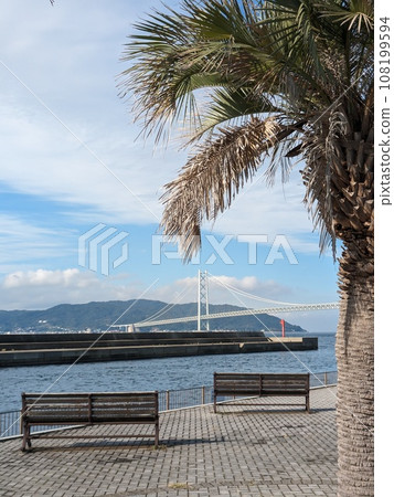 Park where the sea can be seen Park where the sea can be seen 108199594