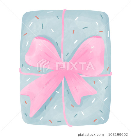 Gift box with ribbon Gift box with ribbon 108199602